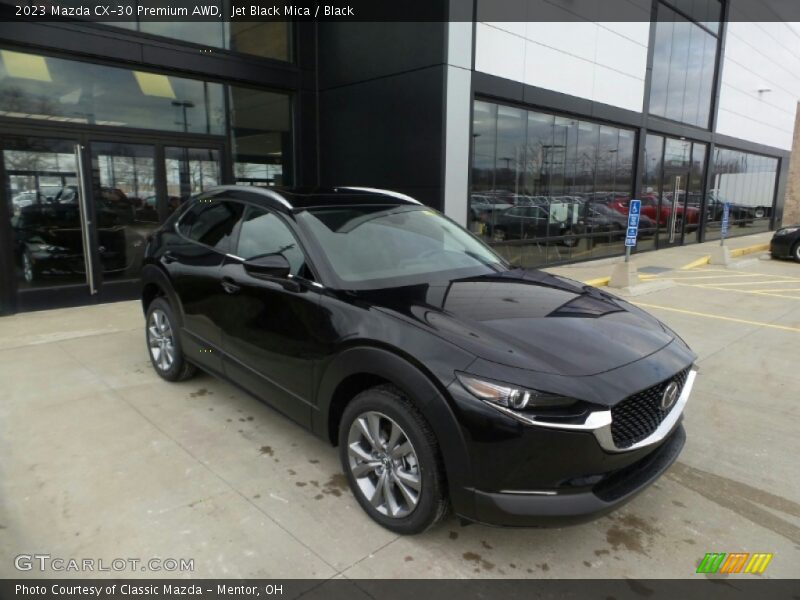 Jet Black Mica / Black 2023 Mazda CX-30 Premium AWD
