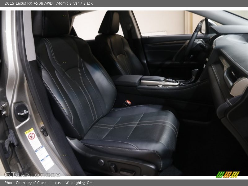Atomic Silver / Black 2019 Lexus RX 450h AWD