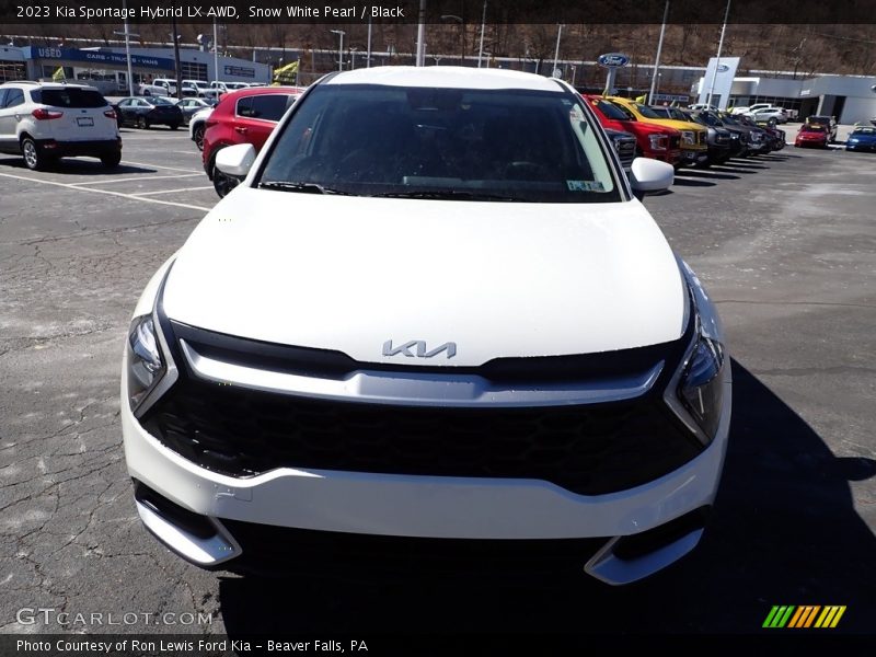 Snow White Pearl / Black 2023 Kia Sportage Hybrid LX AWD