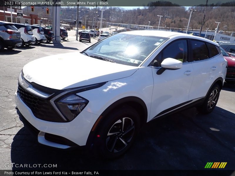 Snow White Pearl / Black 2023 Kia Sportage Hybrid LX AWD