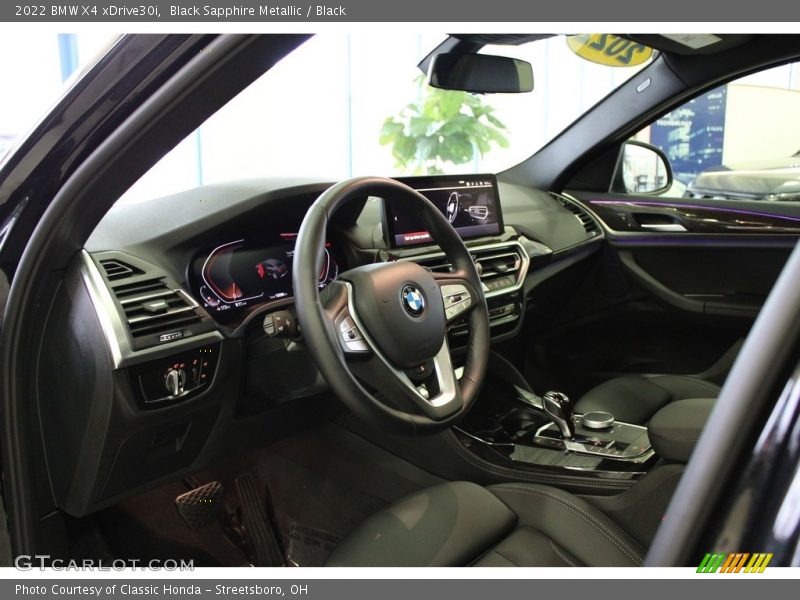 Black Sapphire Metallic / Black 2022 BMW X4 xDrive30i