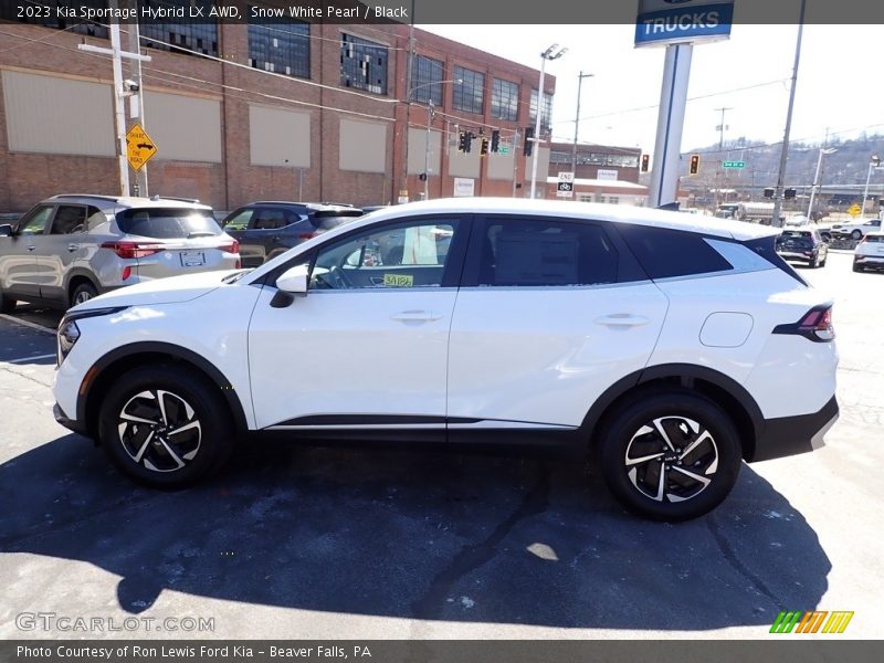 Snow White Pearl / Black 2023 Kia Sportage Hybrid LX AWD