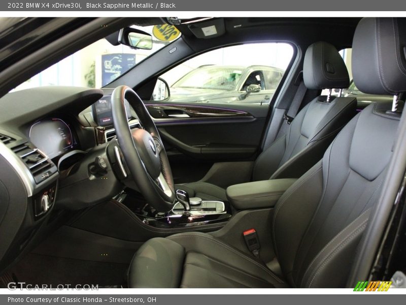 Black Sapphire Metallic / Black 2022 BMW X4 xDrive30i