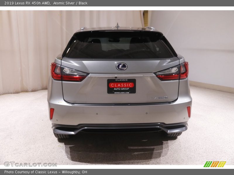 Atomic Silver / Black 2019 Lexus RX 450h AWD