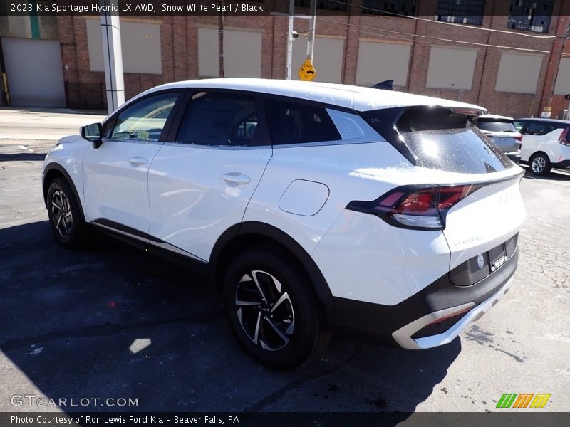 Snow White Pearl / Black 2023 Kia Sportage Hybrid LX AWD