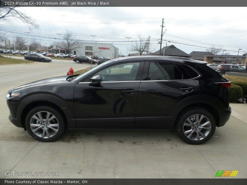 Jet Black Mica / Black 2023 Mazda CX-30 Premium AWD