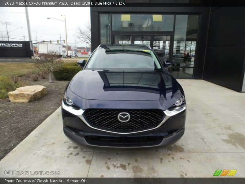 Deep Crystal Blue Mica / Black 2023 Mazda CX-30 Premium AWD