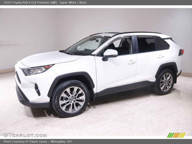 Super White / Black 2020 Toyota RAV4 XLE Premium AWD