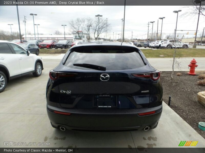 Deep Crystal Blue Mica / Black 2023 Mazda CX-30 Premium AWD