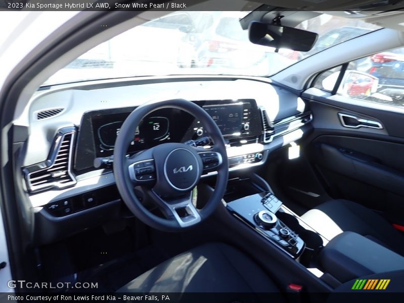 Snow White Pearl / Black 2023 Kia Sportage Hybrid LX AWD