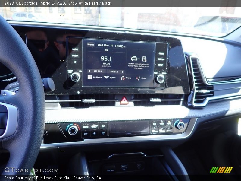 Snow White Pearl / Black 2023 Kia Sportage Hybrid LX AWD