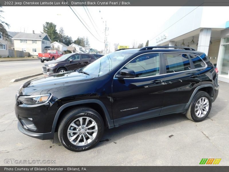 Diamond Black Crystal Pearl / Black 2022 Jeep Cherokee Latitude Lux 4x4