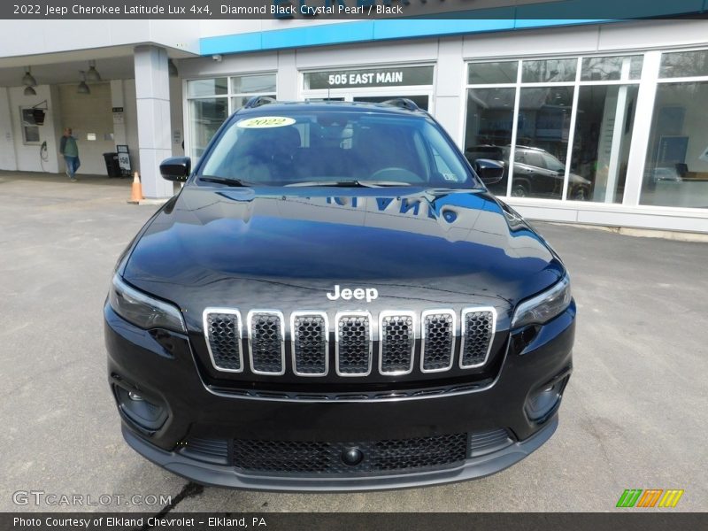 Diamond Black Crystal Pearl / Black 2022 Jeep Cherokee Latitude Lux 4x4