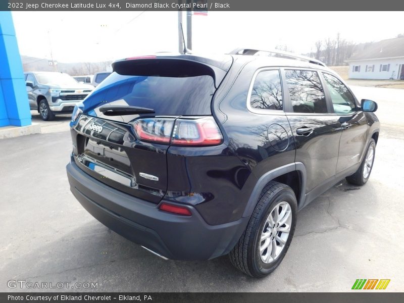 Diamond Black Crystal Pearl / Black 2022 Jeep Cherokee Latitude Lux 4x4