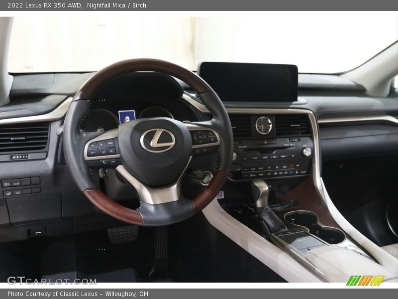 Dashboard of 2022 RX 350 AWD