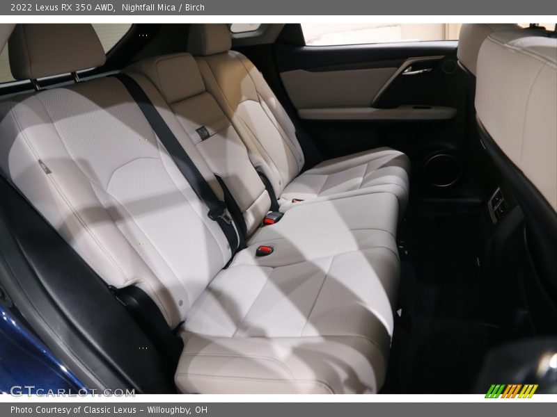 Rear Seat of 2022 RX 350 AWD