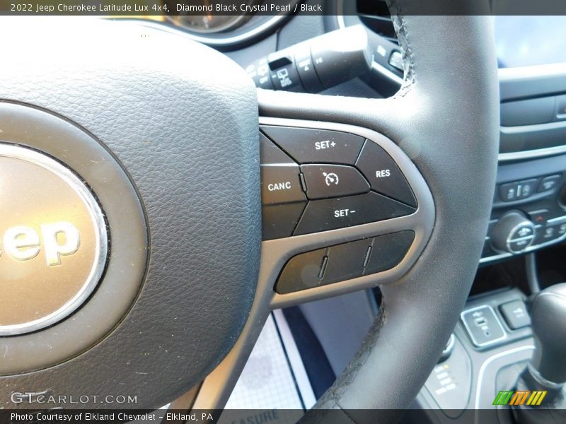 Diamond Black Crystal Pearl / Black 2022 Jeep Cherokee Latitude Lux 4x4