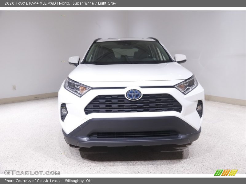 Super White / Light Gray 2020 Toyota RAV4 XLE AWD Hybrid