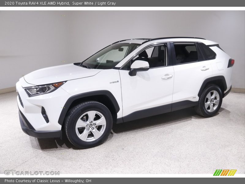 Super White / Light Gray 2020 Toyota RAV4 XLE AWD Hybrid