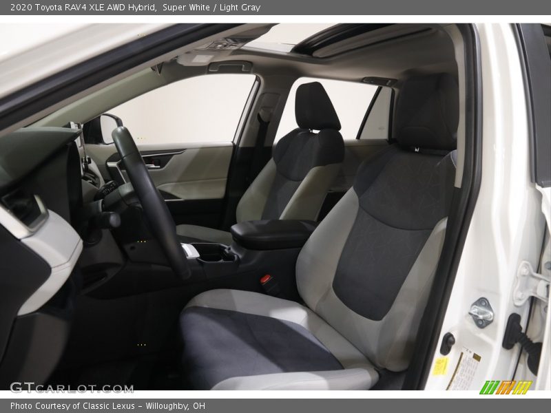 Super White / Light Gray 2020 Toyota RAV4 XLE AWD Hybrid