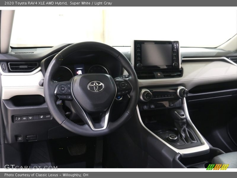 Super White / Light Gray 2020 Toyota RAV4 XLE AWD Hybrid