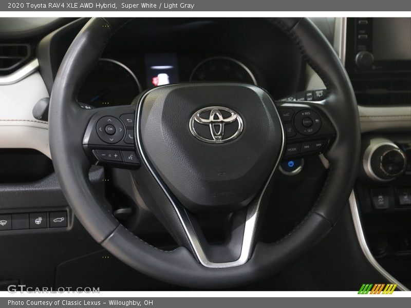Super White / Light Gray 2020 Toyota RAV4 XLE AWD Hybrid
