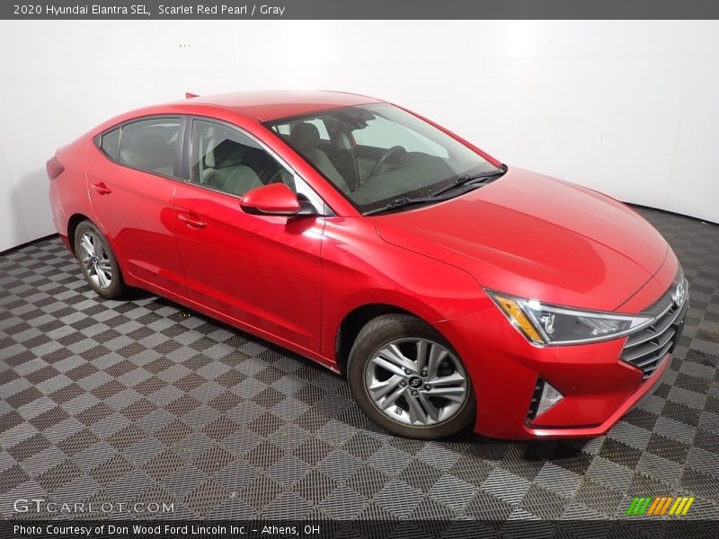 Scarlet Red Pearl / Gray 2020 Hyundai Elantra SEL