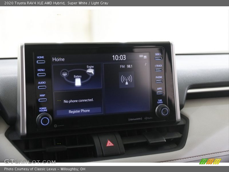 Super White / Light Gray 2020 Toyota RAV4 XLE AWD Hybrid
