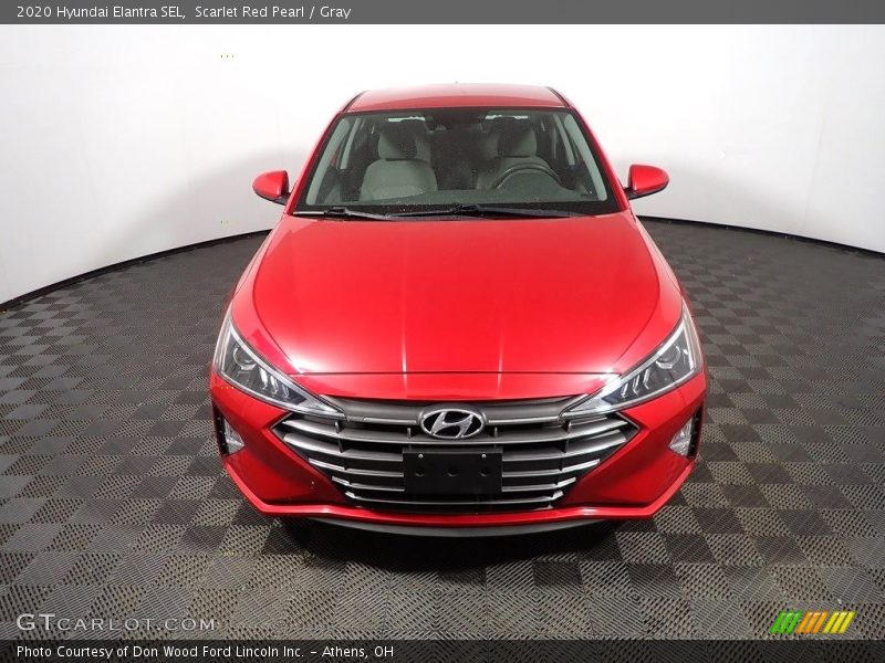 Scarlet Red Pearl / Gray 2020 Hyundai Elantra SEL