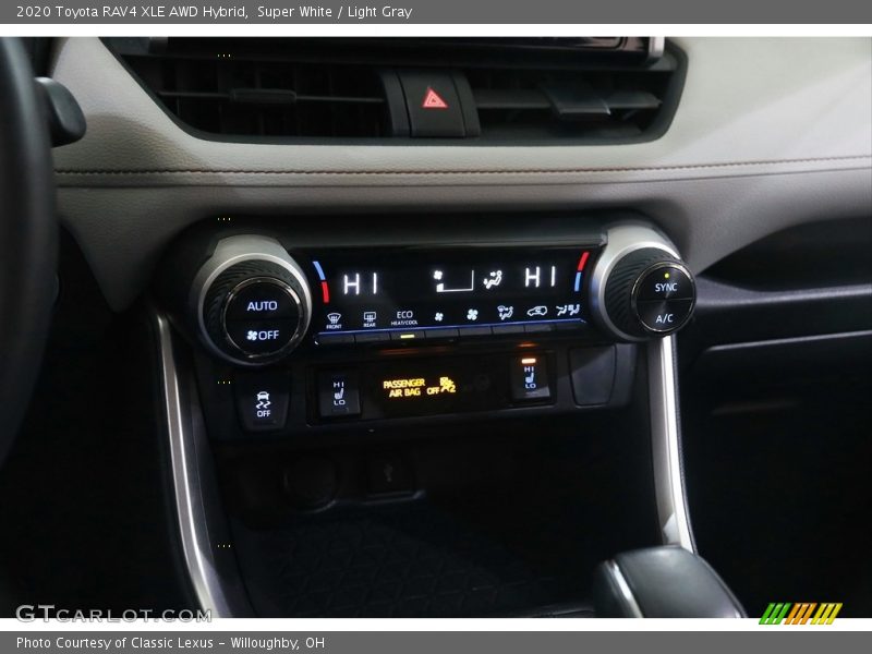 Super White / Light Gray 2020 Toyota RAV4 XLE AWD Hybrid