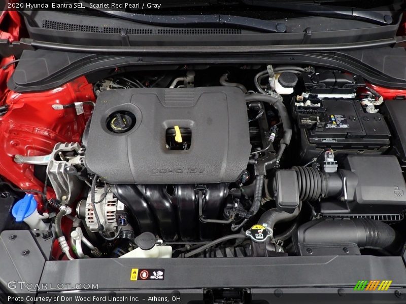 Scarlet Red Pearl / Gray 2020 Hyundai Elantra SEL