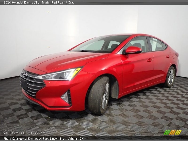 Scarlet Red Pearl / Gray 2020 Hyundai Elantra SEL