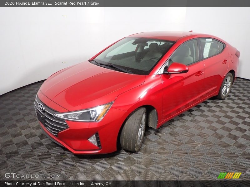 Scarlet Red Pearl / Gray 2020 Hyundai Elantra SEL