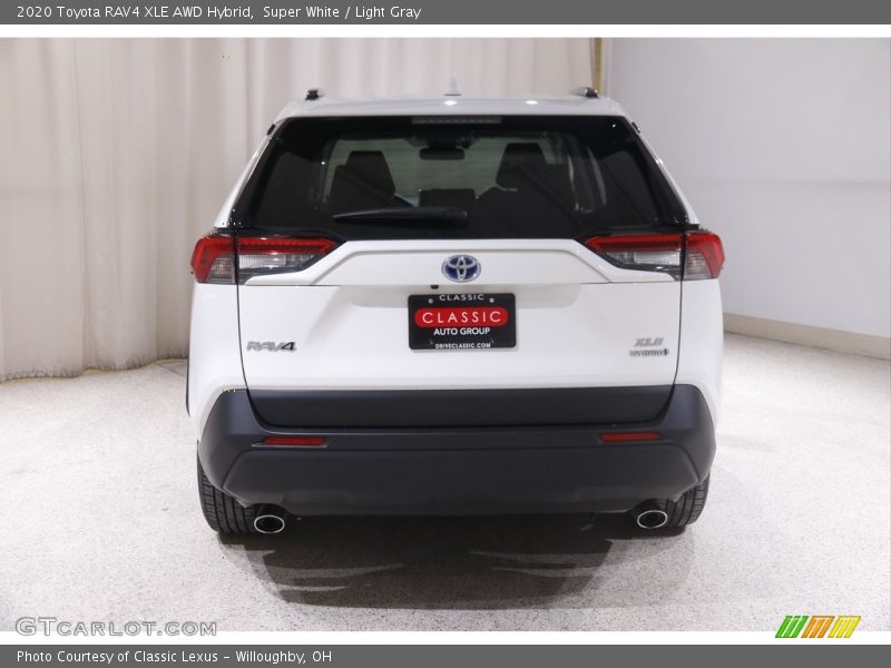 Super White / Light Gray 2020 Toyota RAV4 XLE AWD Hybrid