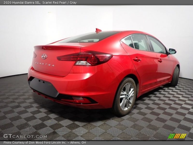 Scarlet Red Pearl / Gray 2020 Hyundai Elantra SEL