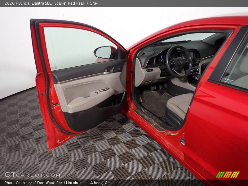 Scarlet Red Pearl / Gray 2020 Hyundai Elantra SEL