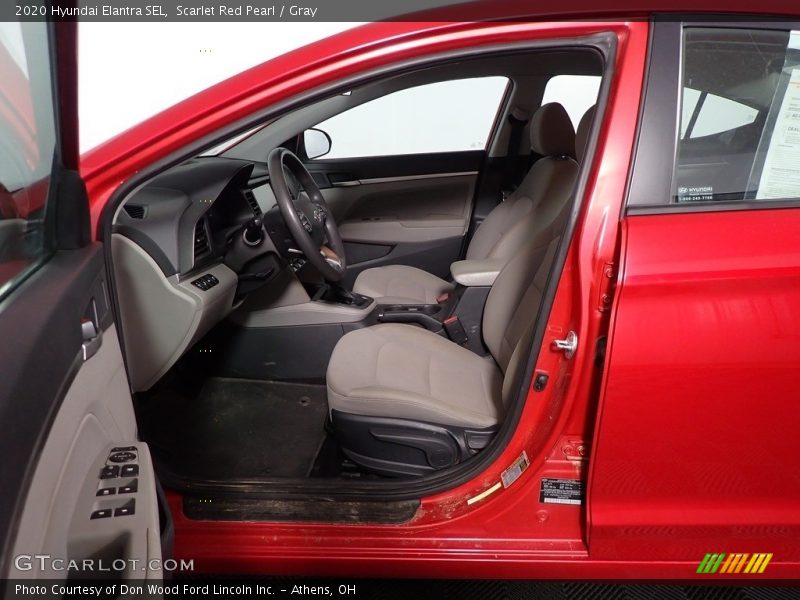 Scarlet Red Pearl / Gray 2020 Hyundai Elantra SEL