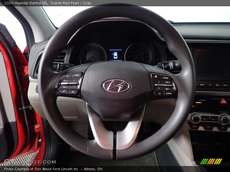 Scarlet Red Pearl / Gray 2020 Hyundai Elantra SEL