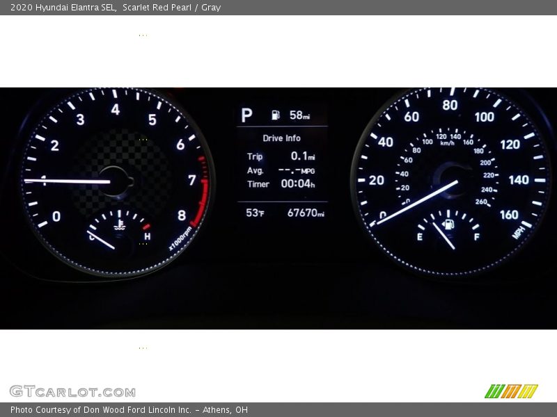 Scarlet Red Pearl / Gray 2020 Hyundai Elantra SEL