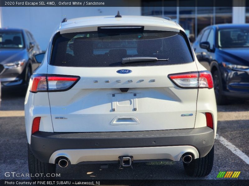 Oxford White / Sandstone 2020 Ford Escape SEL 4WD