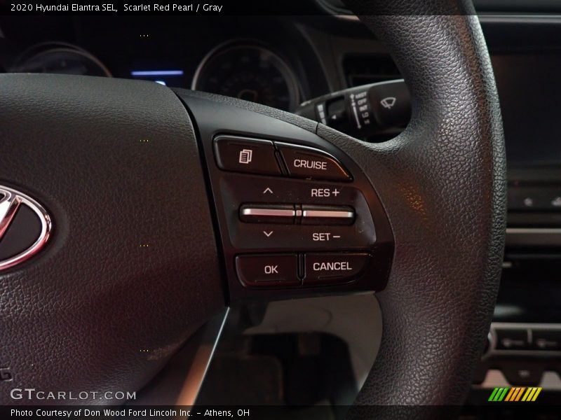 Scarlet Red Pearl / Gray 2020 Hyundai Elantra SEL