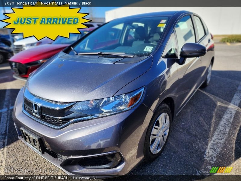 Modern Steel Metallic / Black 2020 Honda Fit LX
