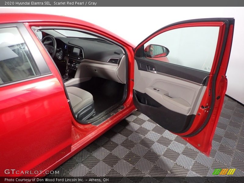 Scarlet Red Pearl / Gray 2020 Hyundai Elantra SEL