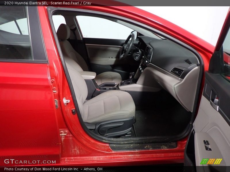 Scarlet Red Pearl / Gray 2020 Hyundai Elantra SEL