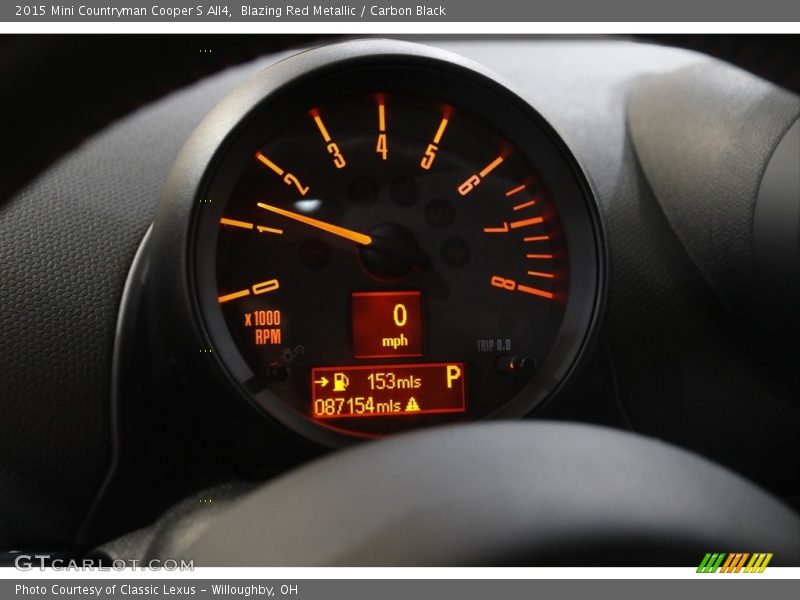 Blazing Red Metallic / Carbon Black 2015 Mini Countryman Cooper S All4