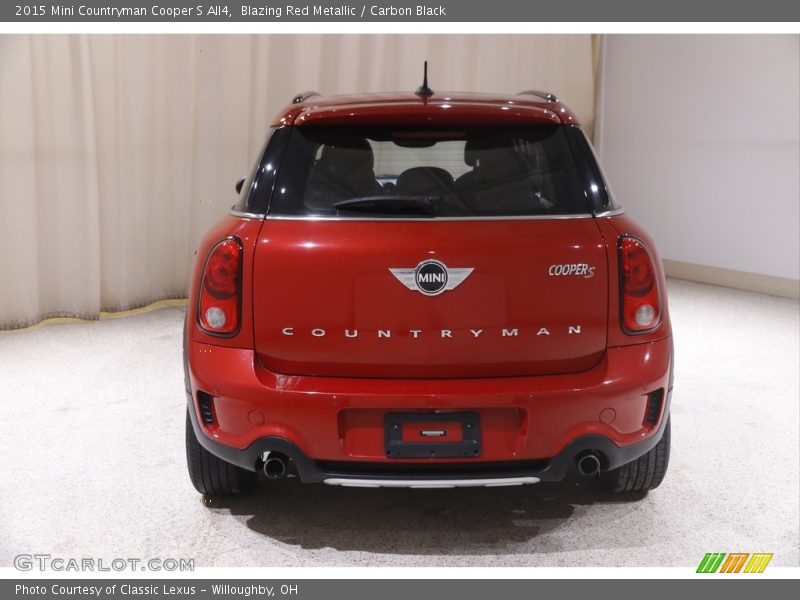 Blazing Red Metallic / Carbon Black 2015 Mini Countryman Cooper S All4