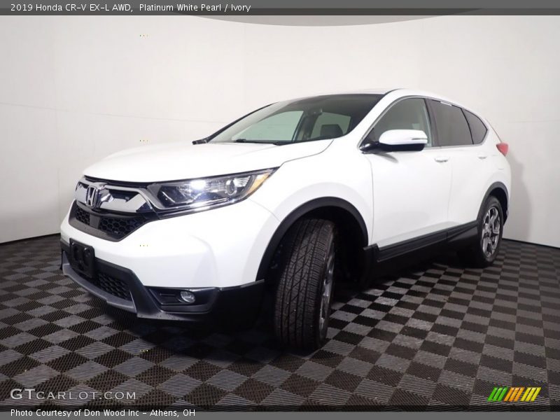 Platinum White Pearl / Ivory 2019 Honda CR-V EX-L AWD