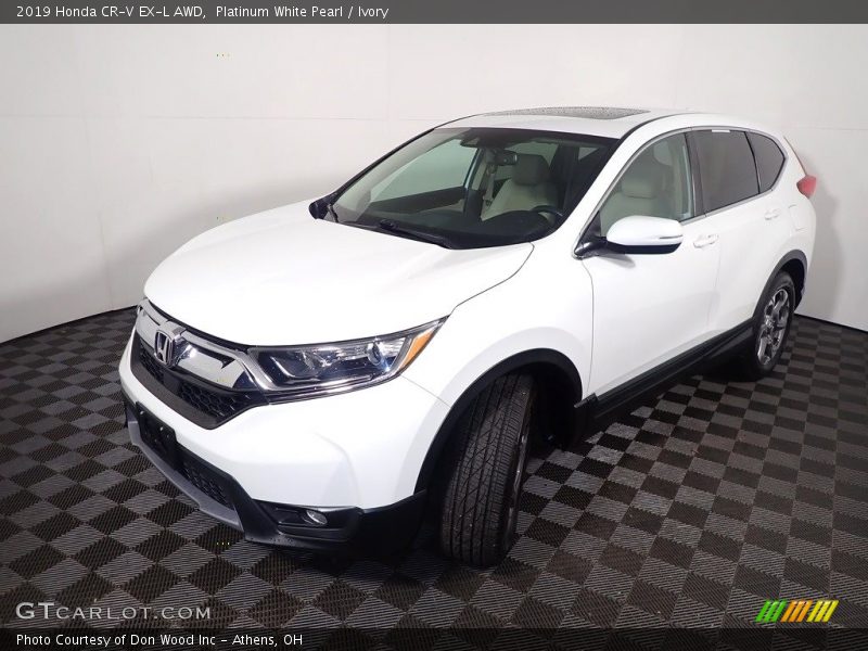 Platinum White Pearl / Ivory 2019 Honda CR-V EX-L AWD