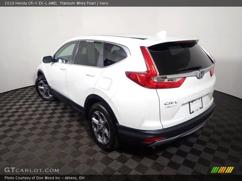 Platinum White Pearl / Ivory 2019 Honda CR-V EX-L AWD