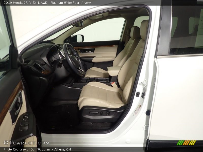 Platinum White Pearl / Ivory 2019 Honda CR-V EX-L AWD